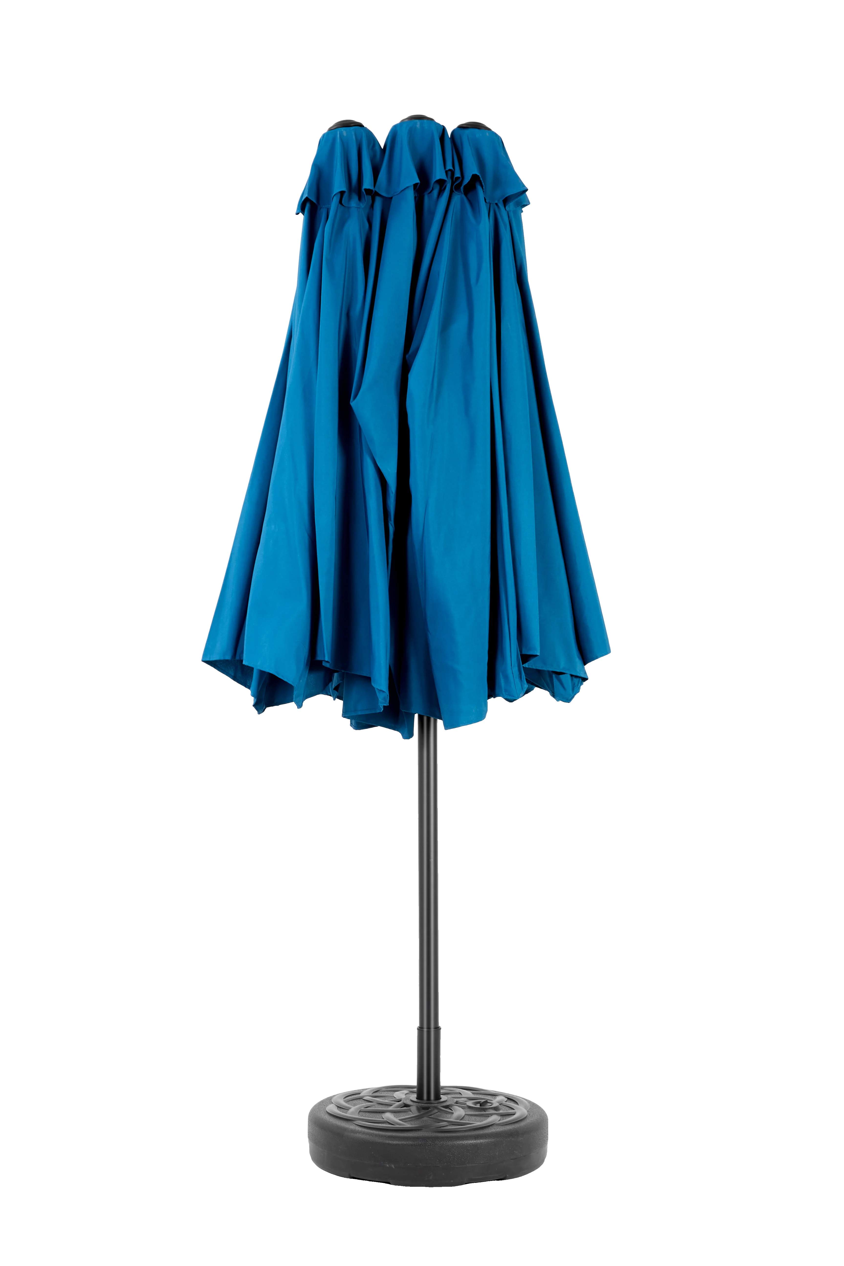 14.8 Ft Double Sided Outdoor Umbrella Rectangular Large with Crank, Dark Blue - Image 7