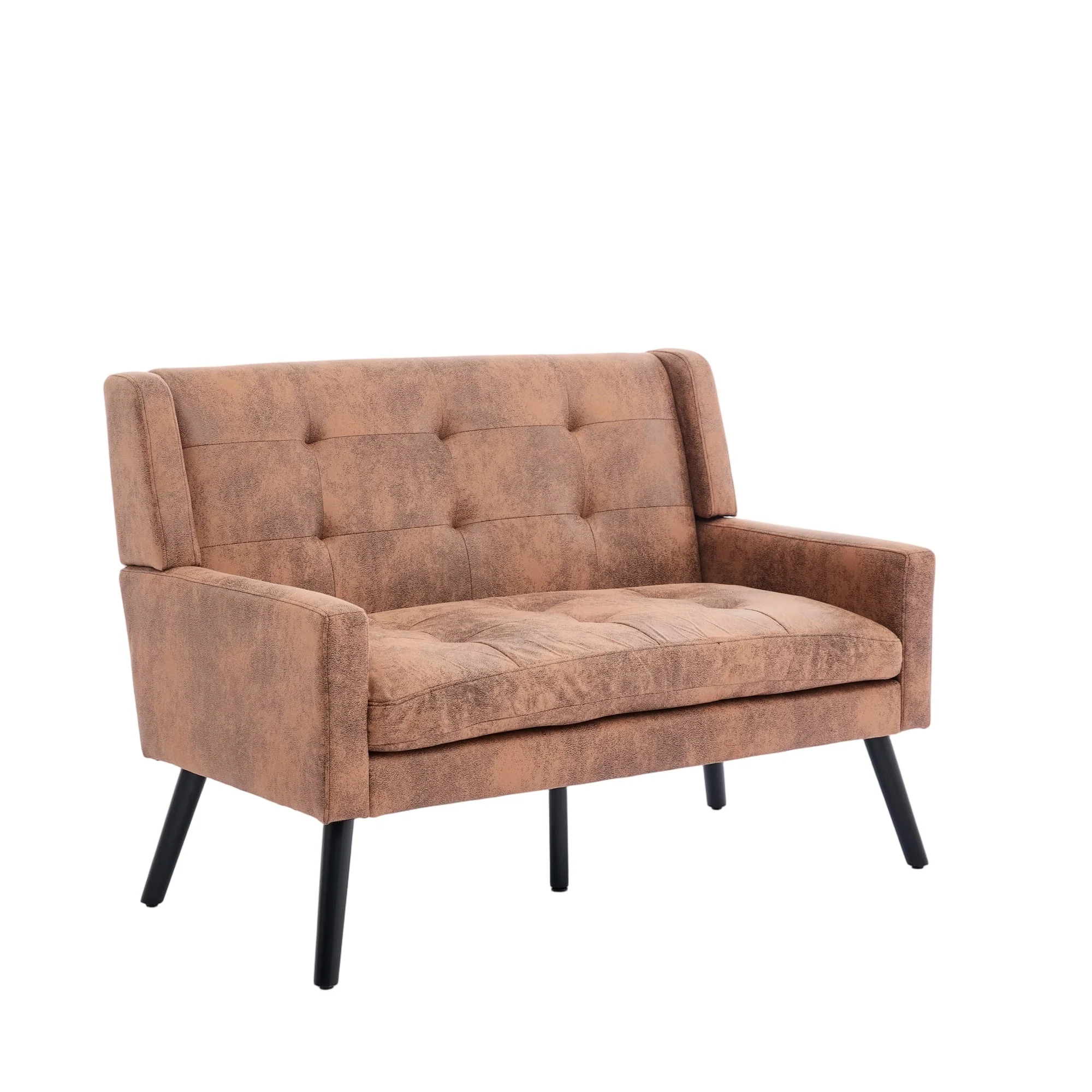 2-Seater Linen Bench with Button Tufting and Solid Wood Legs, Premium Linen - Image 10