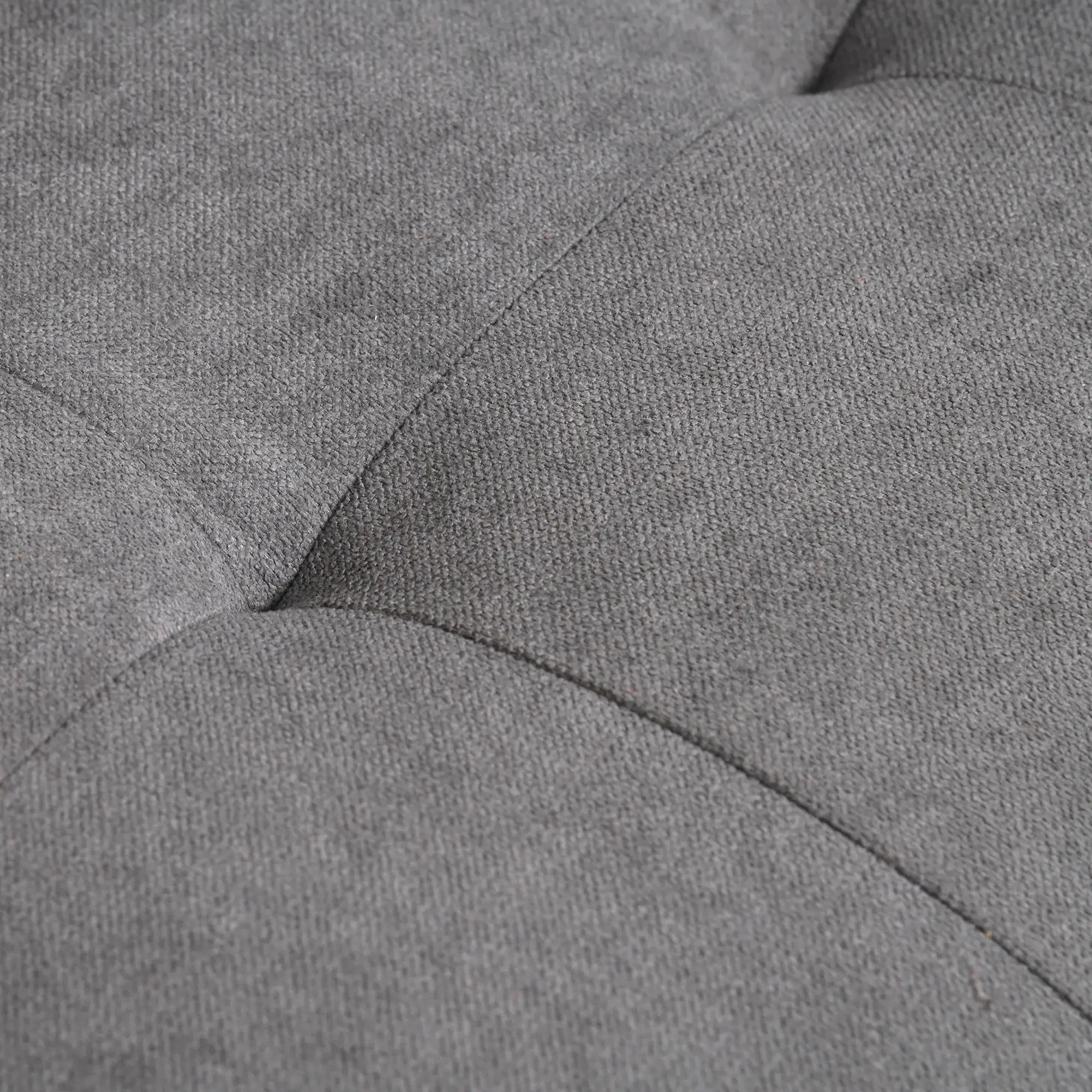 2-Seater Sofa, Removable Cushions, Fabric, Grey - Image 8