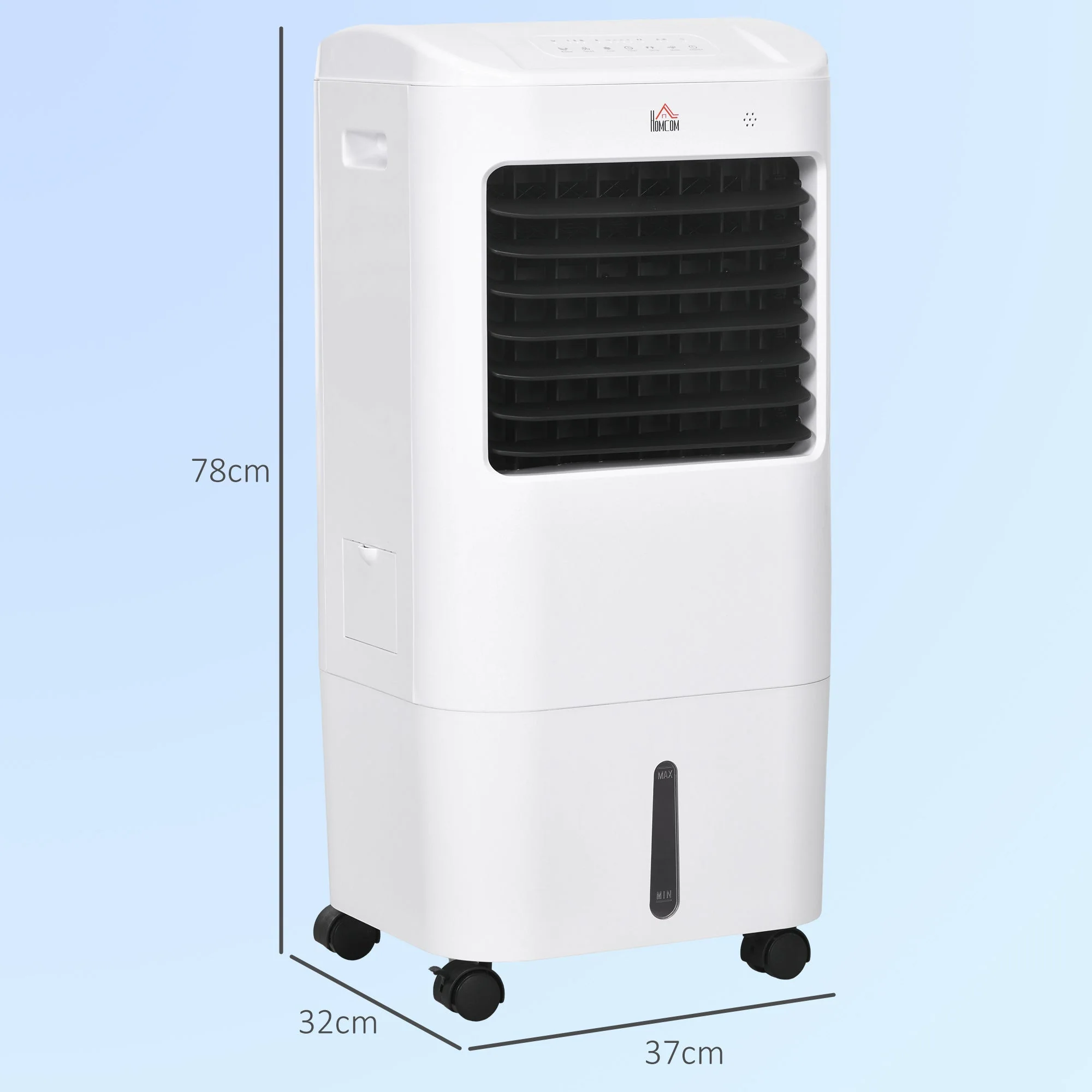 3-in-1 Portable Air Conditioner Humidifier Water Cooling 15L White - Image 3