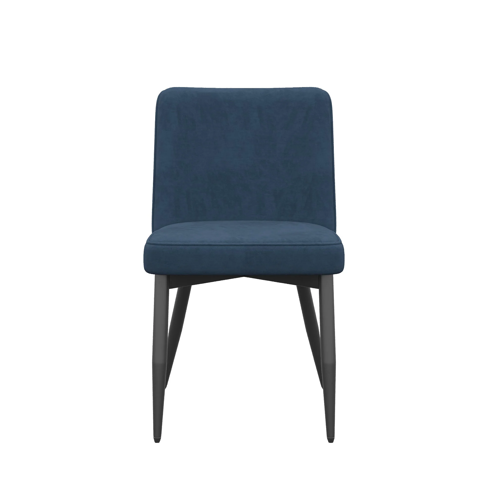 4 Dining Chairs, Comfortable and Breathable Modern Style, Dark Blue Velvet Fabric - Image 8