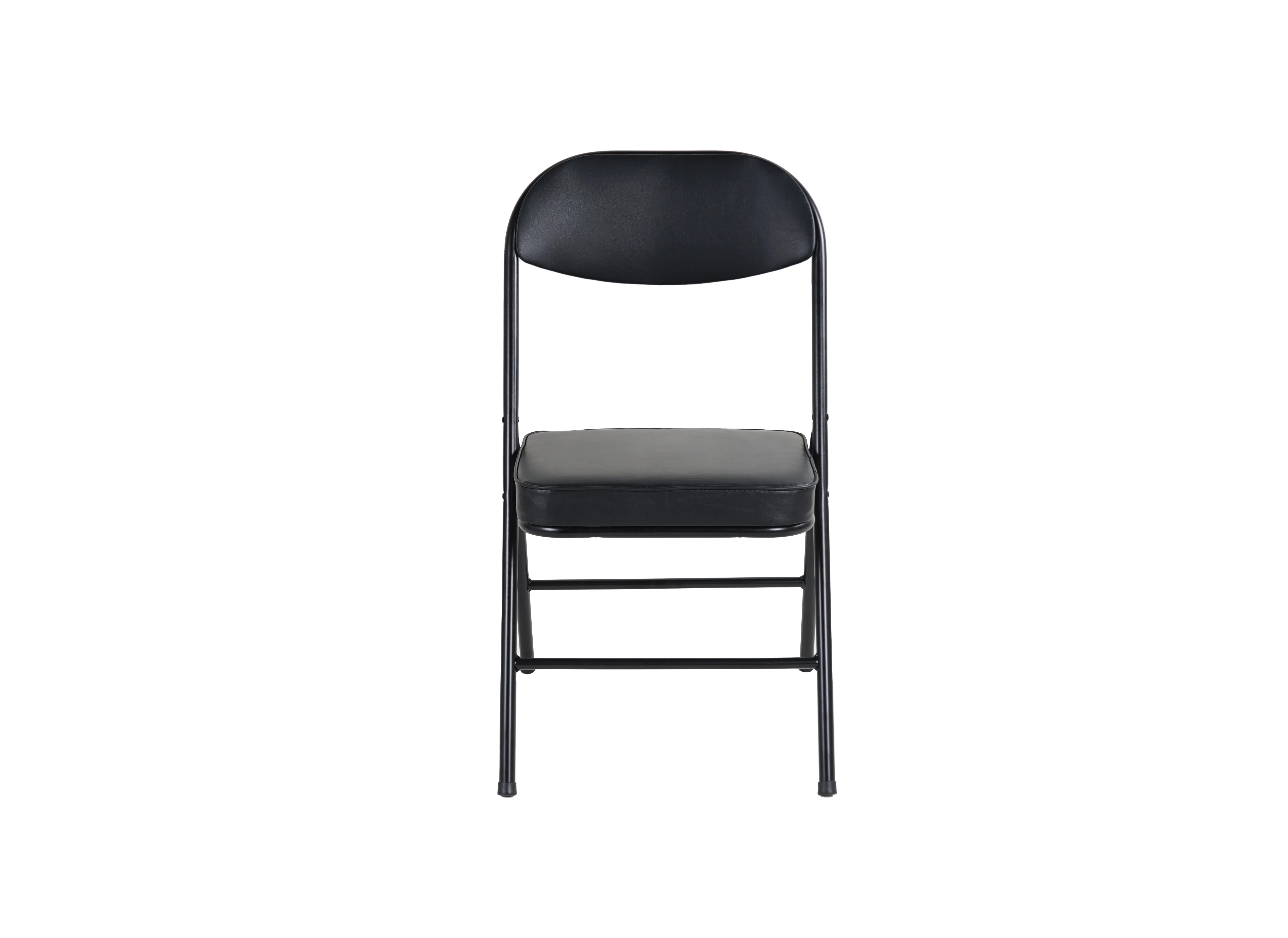4 Pack Folding Chairs with Padded Seats Durable Metal Frame - Image 4