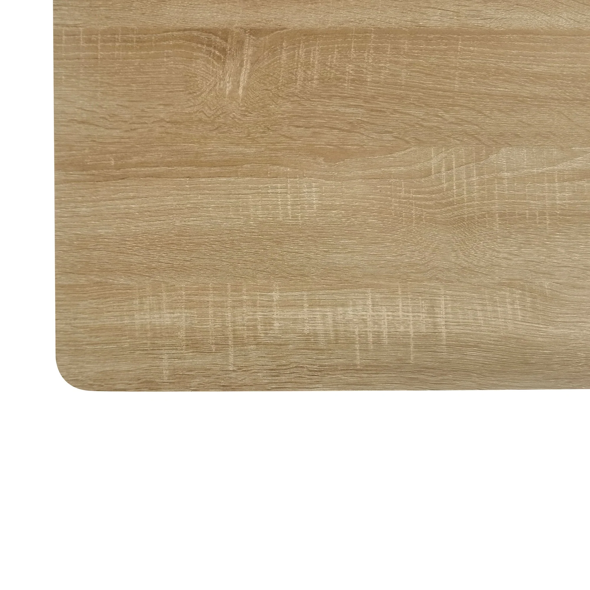 4 Seater Dining Table, Rectangle Modern Kitchen & Dining Room Furniture, Oak Colored MDF Wood - Image 6