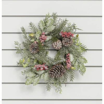 40cm Cone Berry Wreath