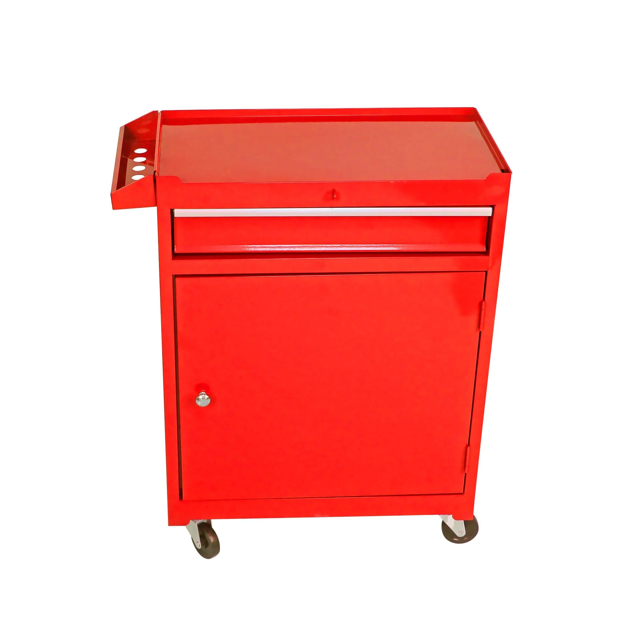 5-Drawer Tool Box Rolling Removable Top Adjustable Shelves Garage Red - Image 8