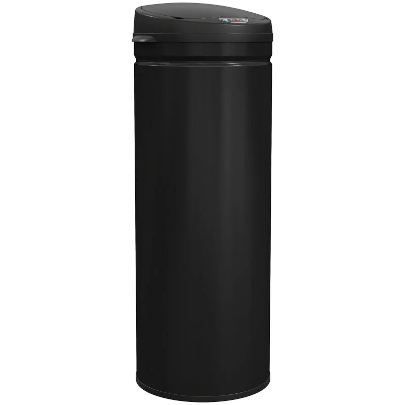 50L Sensor Waste Bin, Soft-Close Touchless Stainless Steel - Image 2