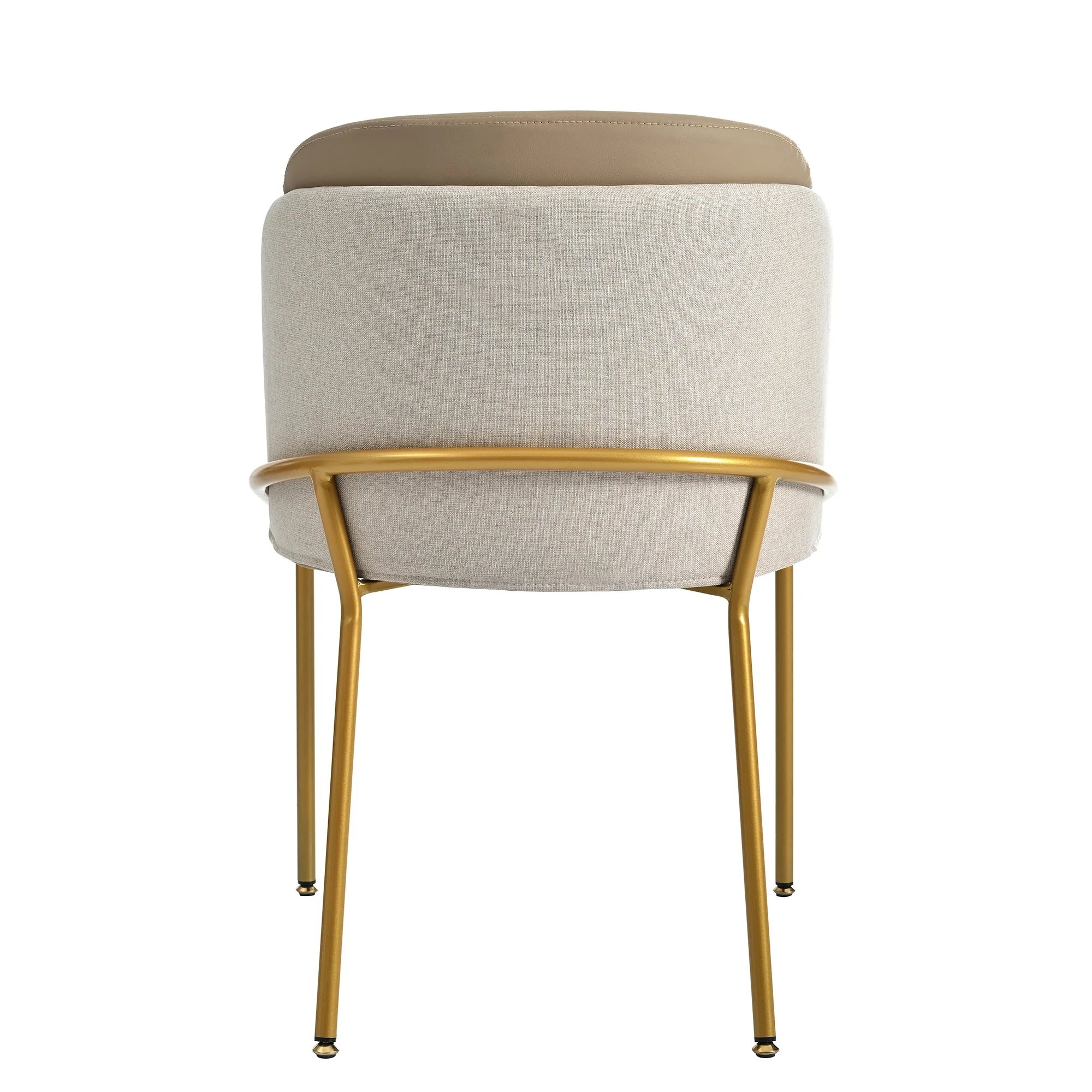 6 Modern Chairs, Angled Legs Adjustable Feet (Beige+Khaki) - Image 8