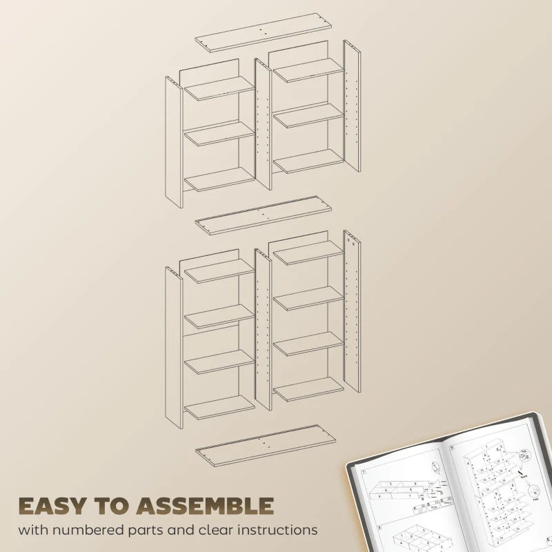 640 CD Storage Tower 14 Adjustable Shelves Engineered Wood Black - Image 6