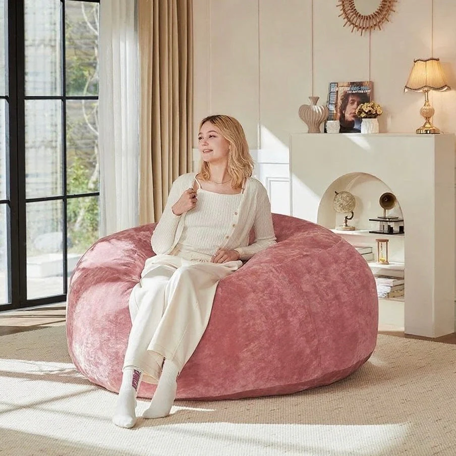 6FT Bean Bag Chair Sofa for Adults, Soft Comfortable Reading Chair - Image 9