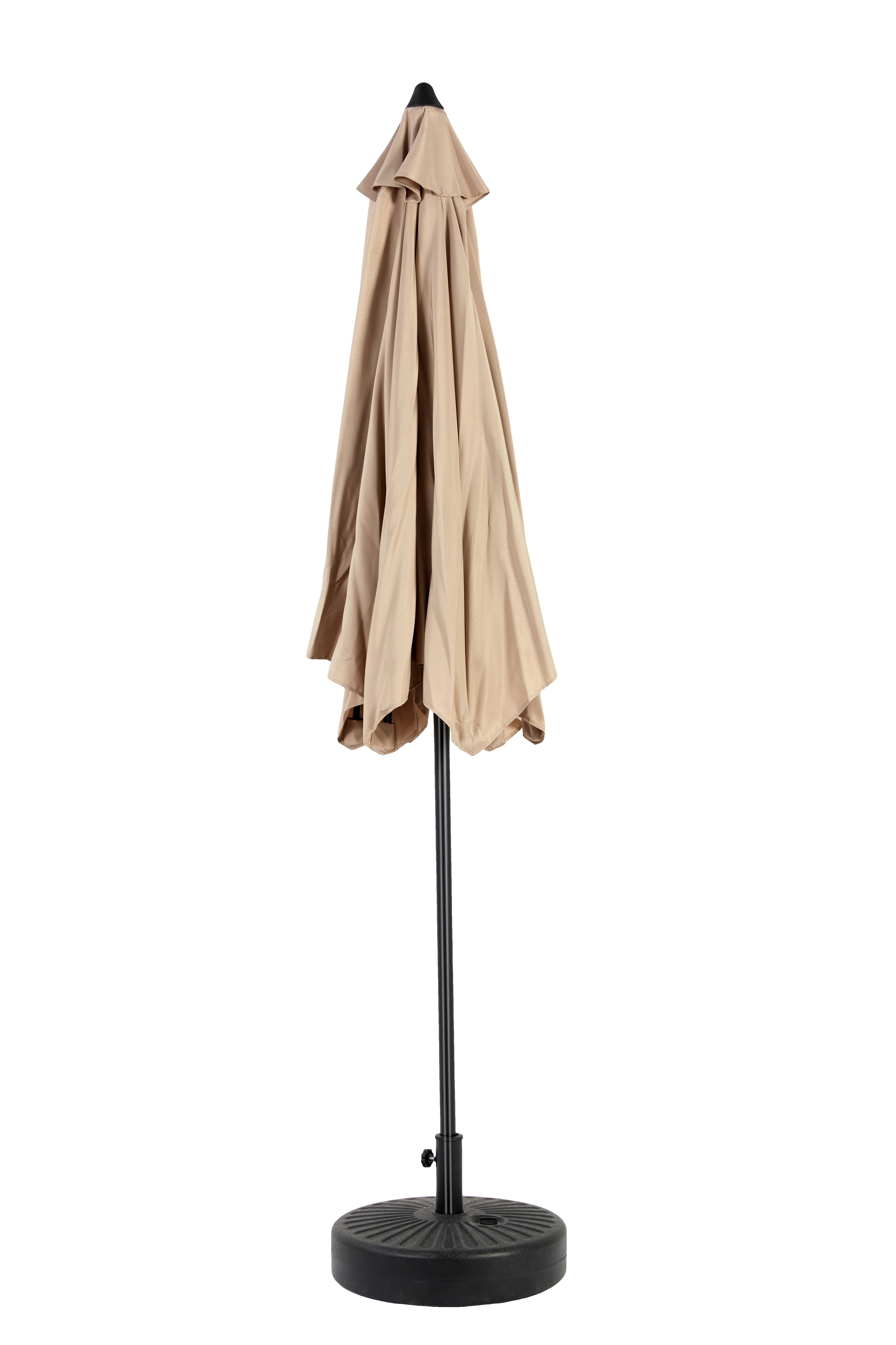 9 Ft Double Sided Outdoor Umbrella, Rectangular Large with Crank, Khaki - Image 9