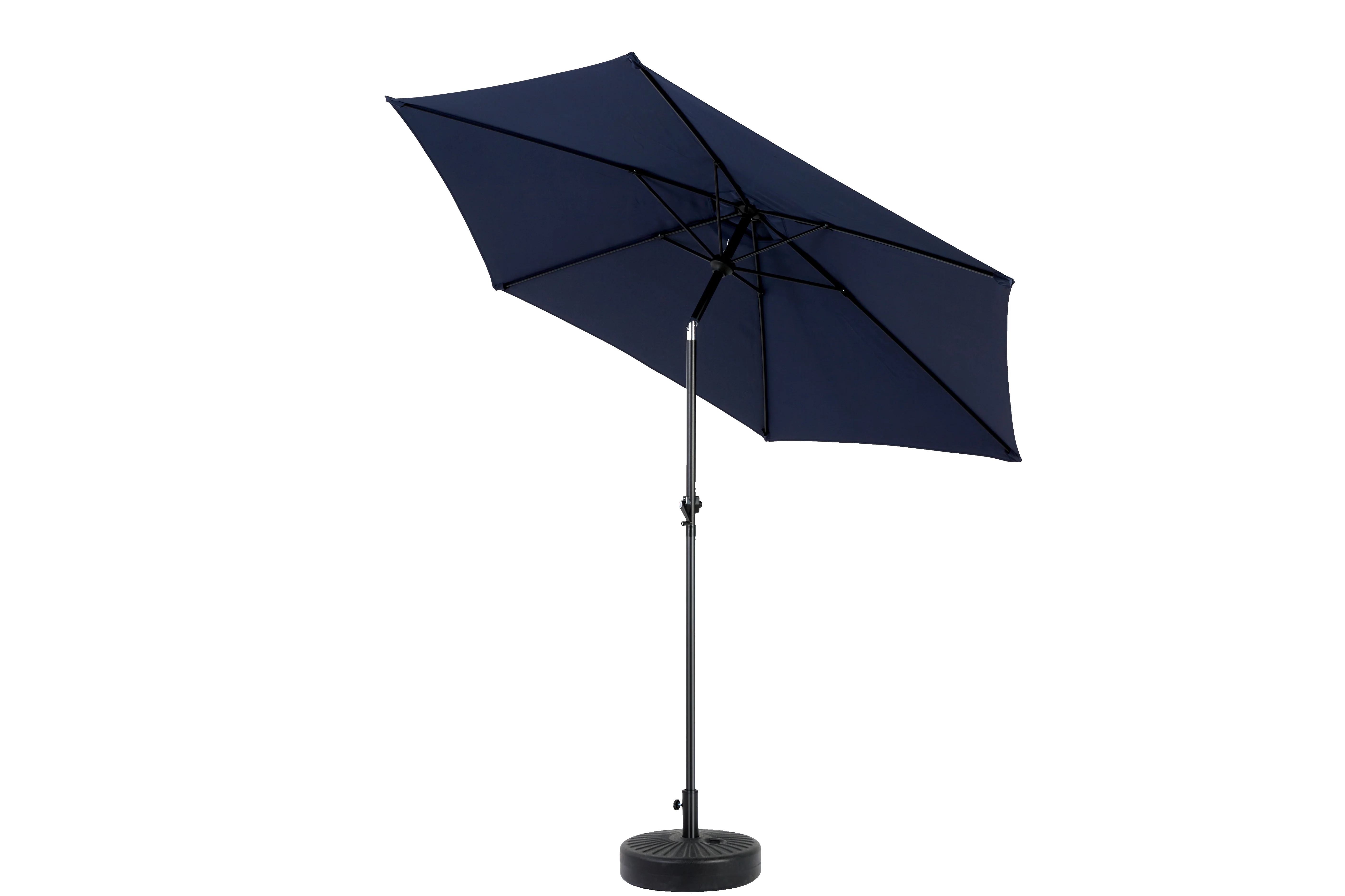 9 Ft Double Sided Outdoor Umbrella Rectangular Large with Crank, Navy Blue - Image 5