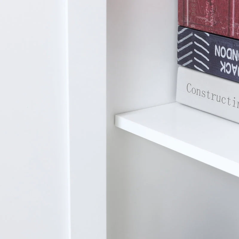 Accent Floor Storage Cabinet with Adjustable Shelves and 2 Doors, White - Image 6