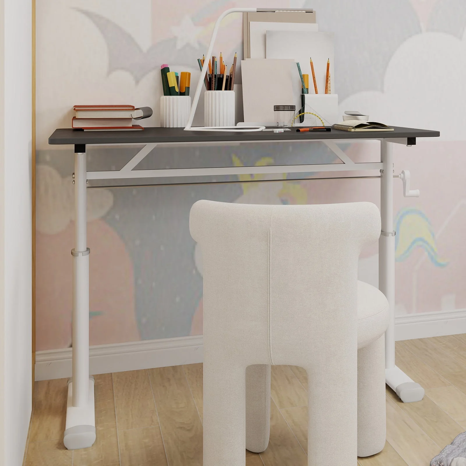 Adjustable Study Desk - Height-Adjustable, Multi-Purpose Home/Office, Compact - Image 5