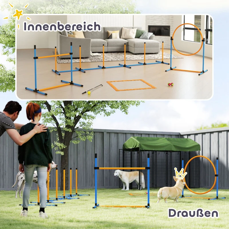 Agility Set, Dog Training 7-Piece Hurdle Equipment, Yellow - Image 7