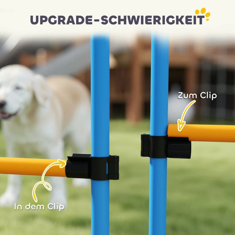 Agility Set, Dog Training 7-Piece Hurdle Equipment, Yellow - Image 8