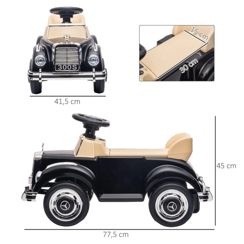 AIYAPLAY Ride-On Car 300 S Design, Black - Image 3