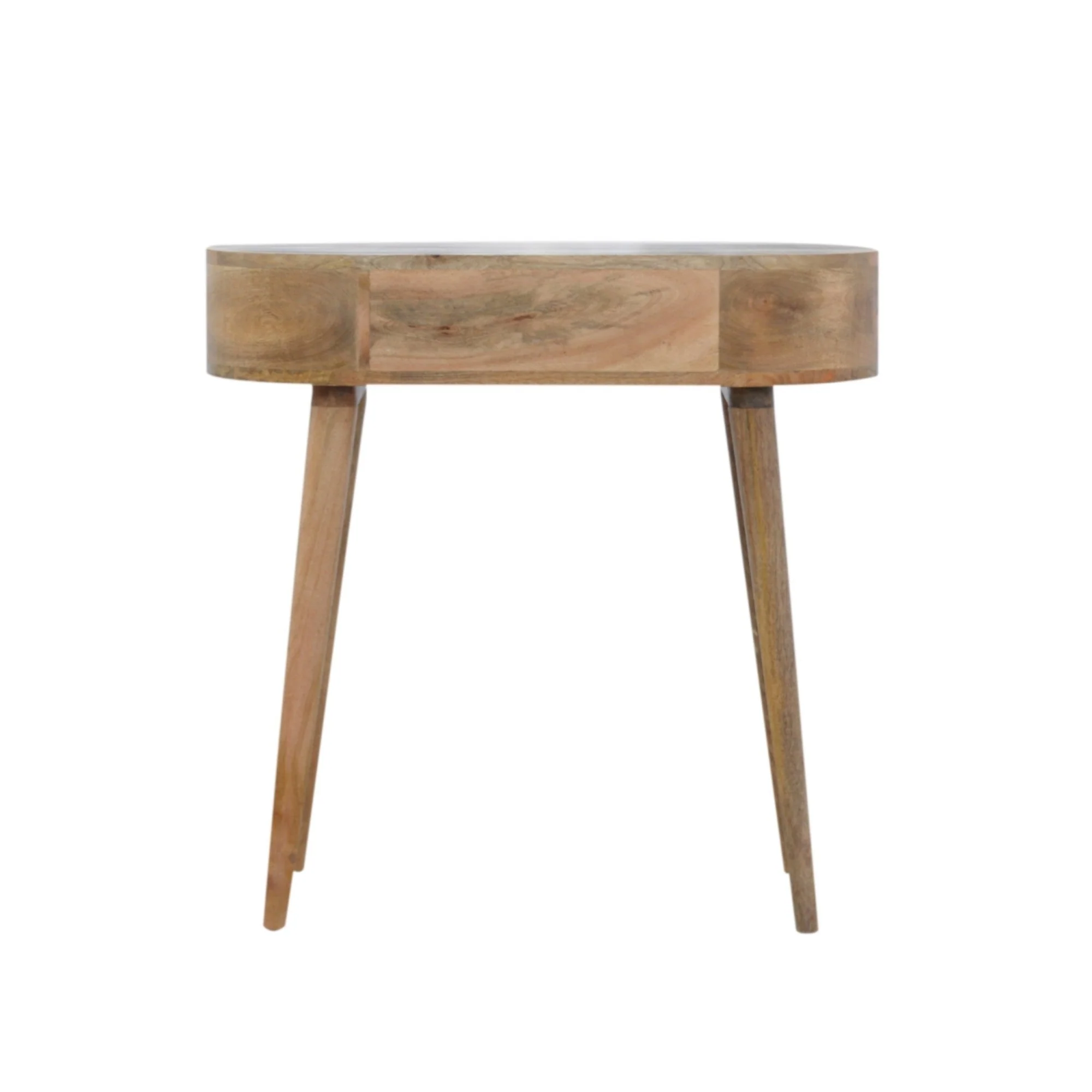 Albion Console 1 Drawer Solid Wood Beige - Image 6