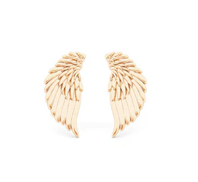 Angel Wings Stud Earrings - Gold