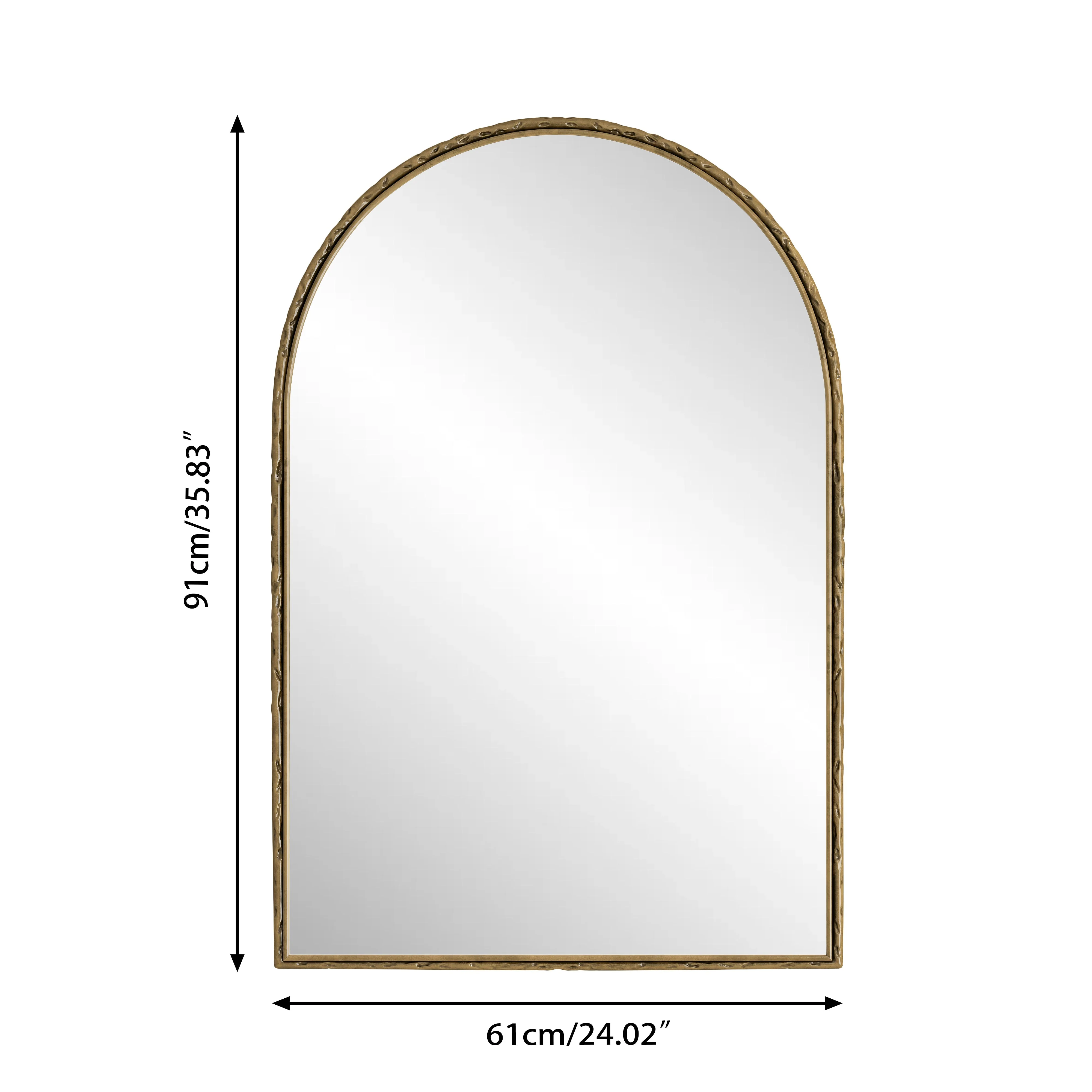 Arched Mirror Wall Decor Vanity Bathroom Gold - Image 4