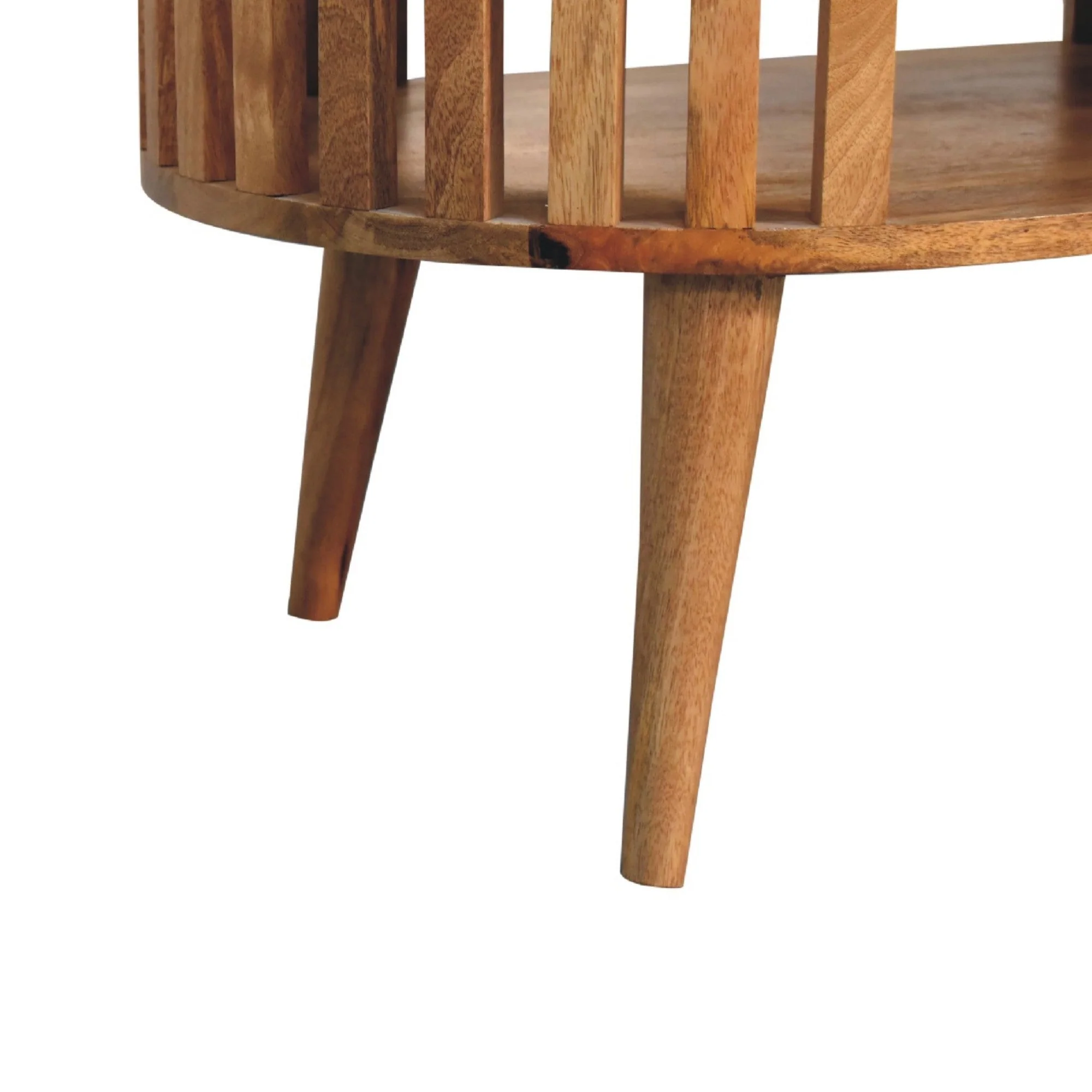 Ariella Coffee Table, 1 Shelf, Solid Wood Beige - Image 4