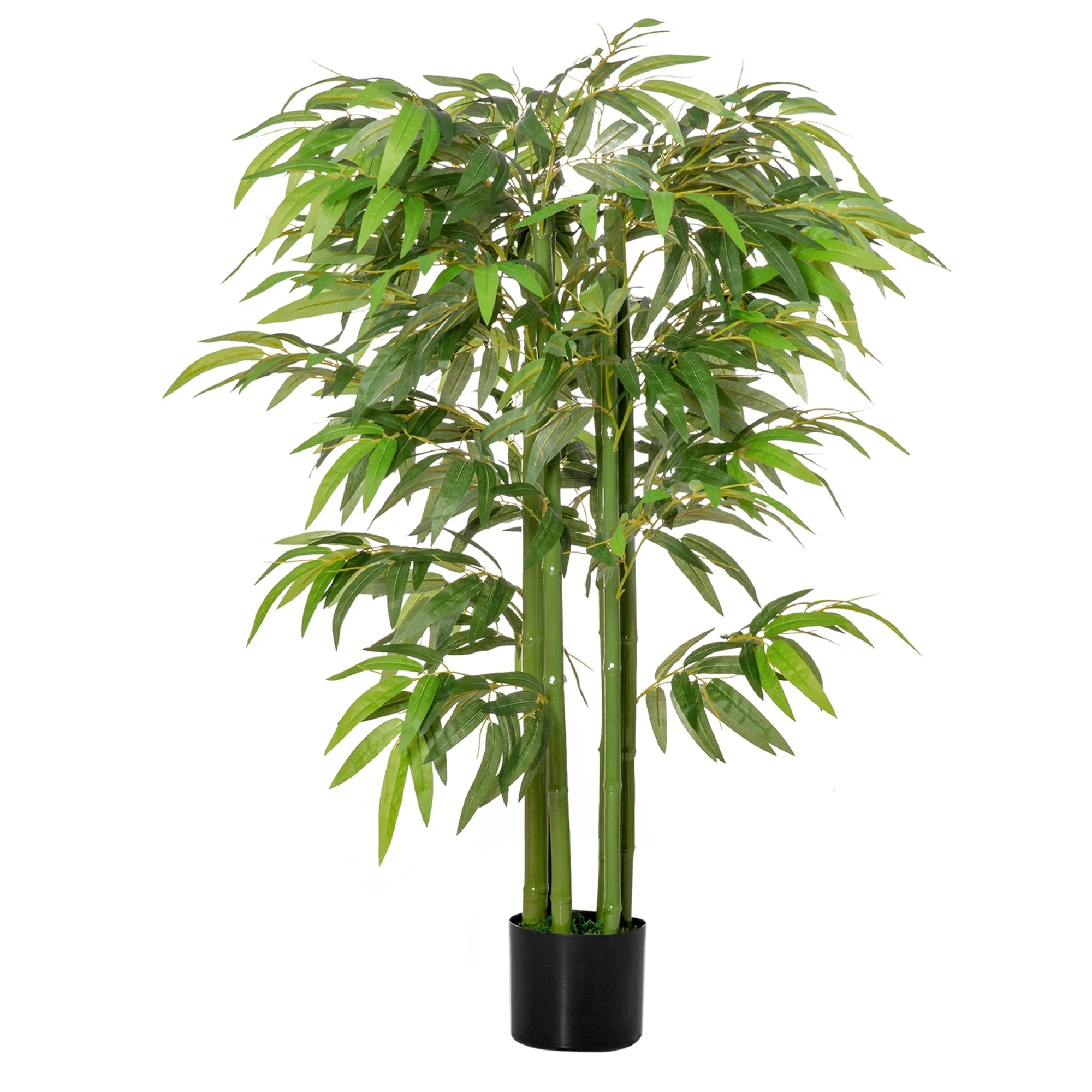 Artificial Bamboo Tree, 140 cm, 780 Leaves, Plastic - Image 2