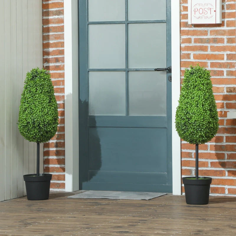 Artificial Boxwood Plants, Teardrop Shape 90cm, Plastic - Image 8