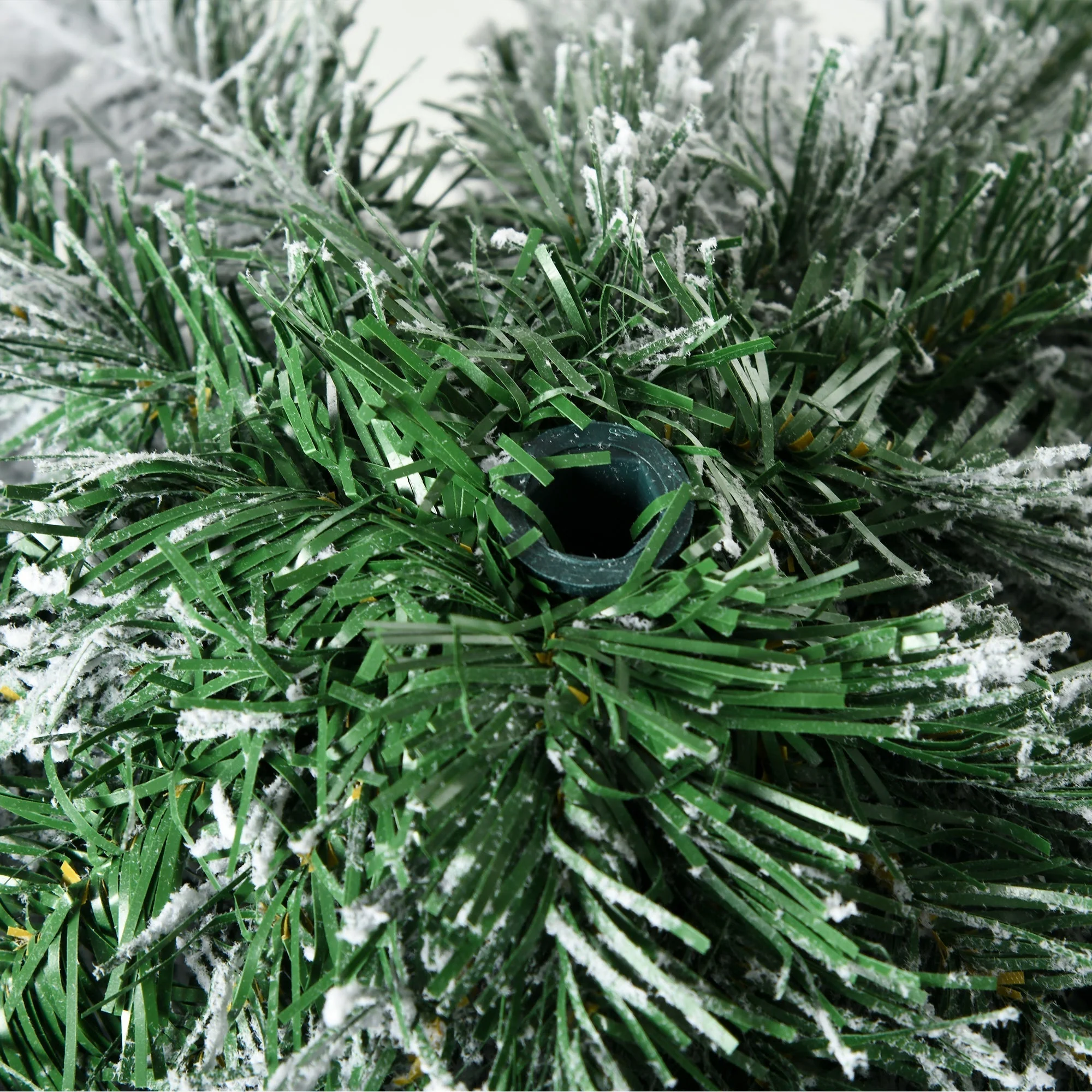 Artificial Christmas Tree with Snow and Stand, 180 cm, Green - Image 8