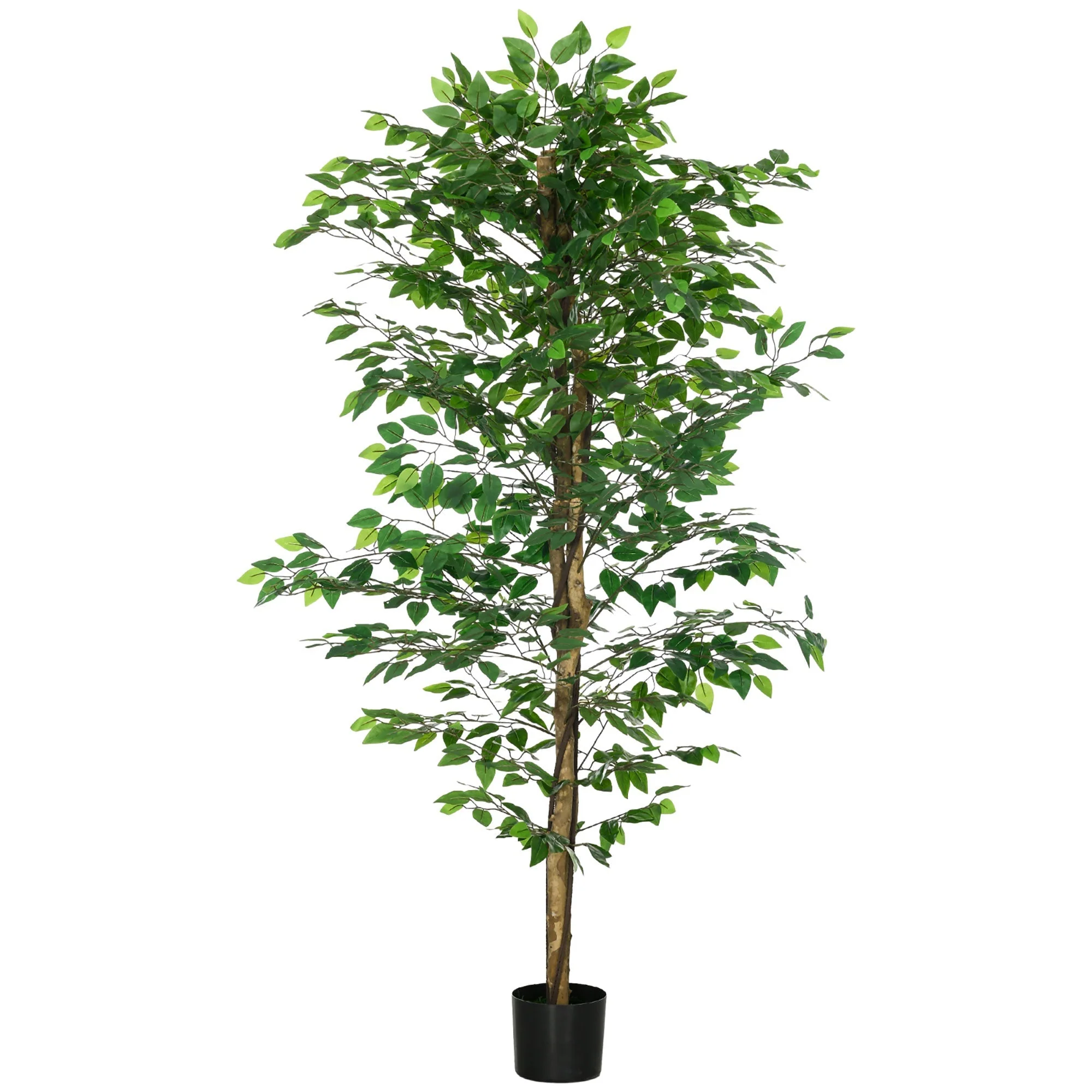 Artificial Ficus Tree, Realistic, Easy-Care, 180cm, Green - Image 2
