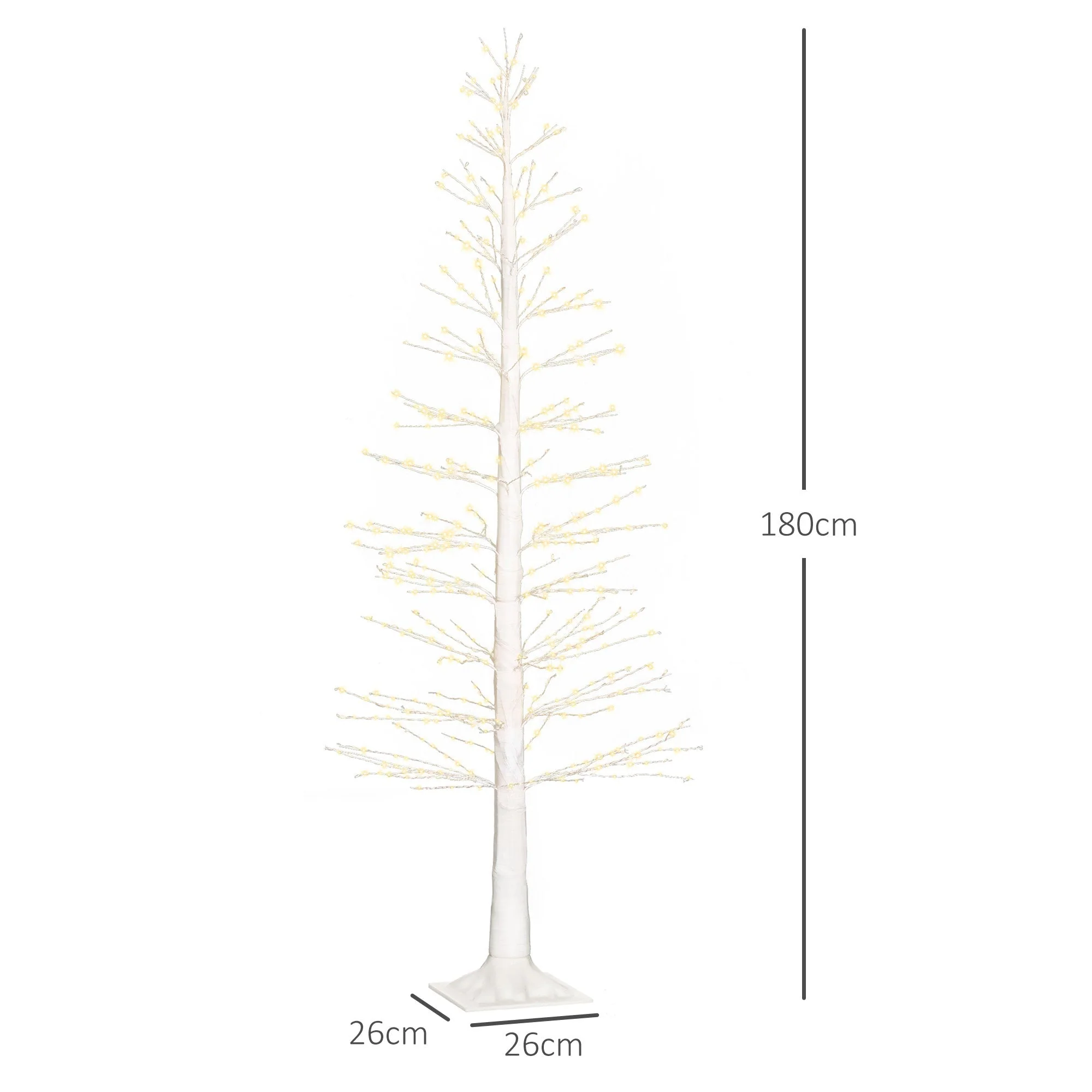 Artificial Light Tree, 180cm, 810 LEDs, Indoor Outdoor, White - Image 3
