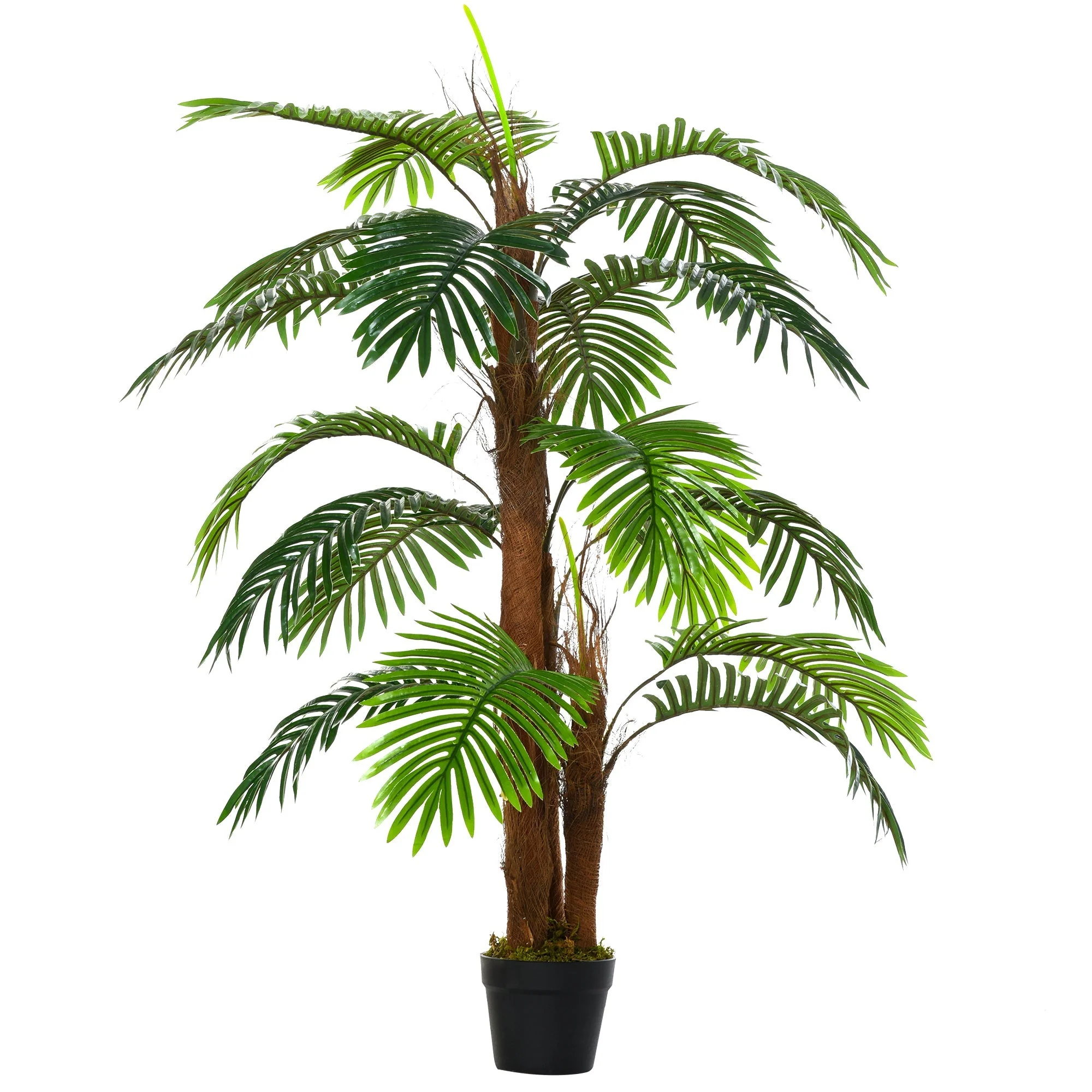 Artificial Palm 120cm, lifelike, plastic pot - Image 2