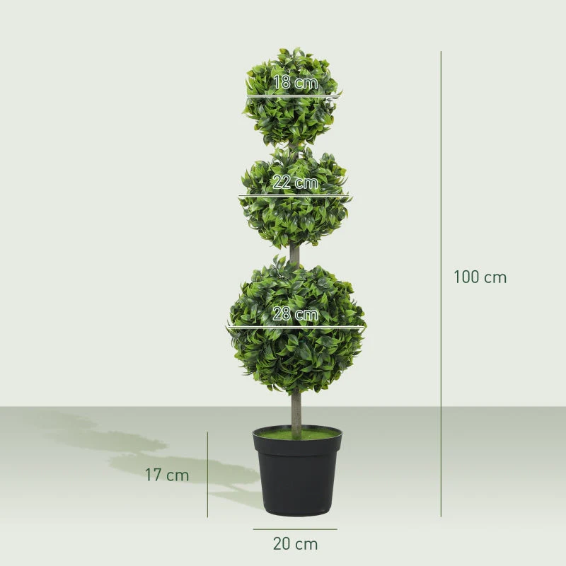 Artificial Plants, Plastic Leaves Flocked Soil, Green - Image 3