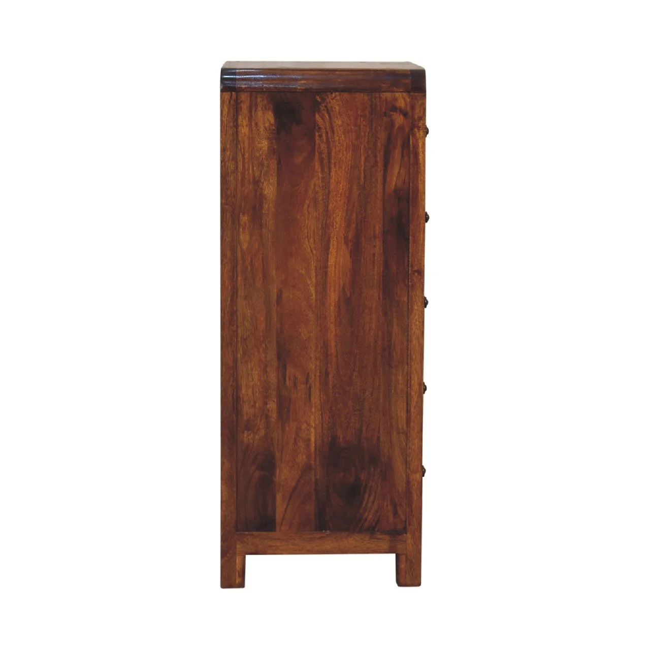 Aspen Tallboy 5-Drawer Solid Wood, Brown - Image 7