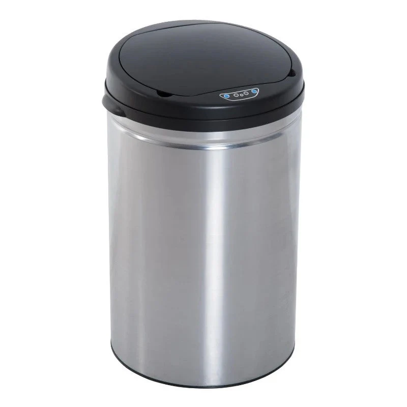 Automatic Sensor Trash Can/Bin, Round 30L IR Sensor, Stainless Steel