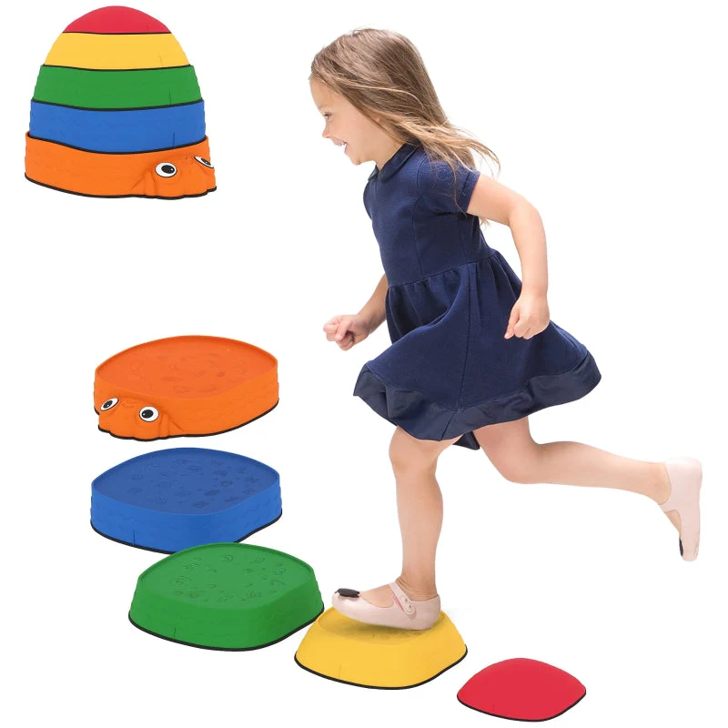 Balancing Stones for Children, 5 Pieces Non-Slip and Stackable, Ages 2-8 - Image 7