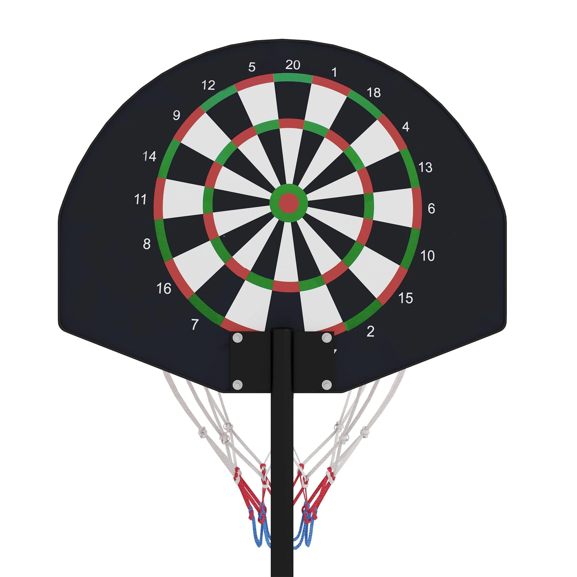 Basketball Hoop, Adjustable Height with Stand & Magnetic Dartboard, Indoor/Outdoor Use - Image 7