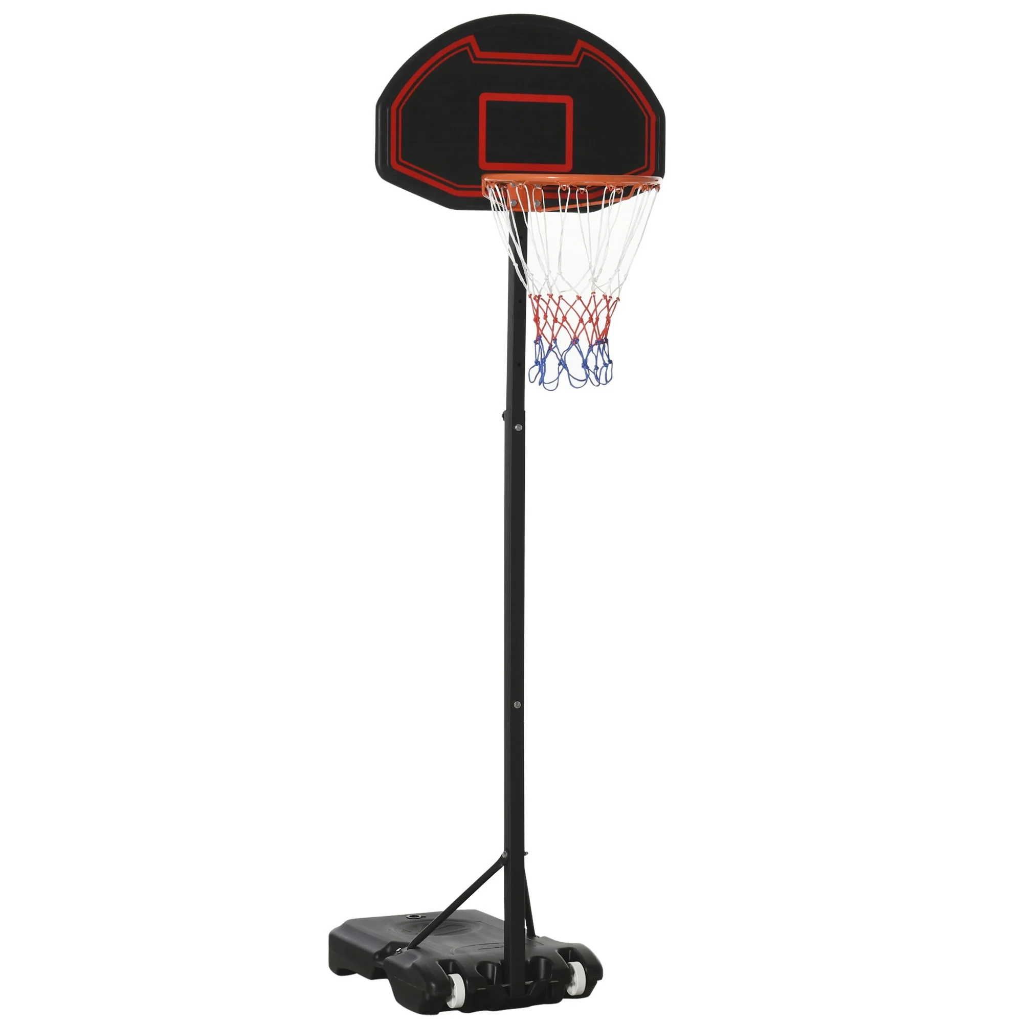 Basketball hoop with stand outdoor adjustable height 195-250cm with wheels - Image 2