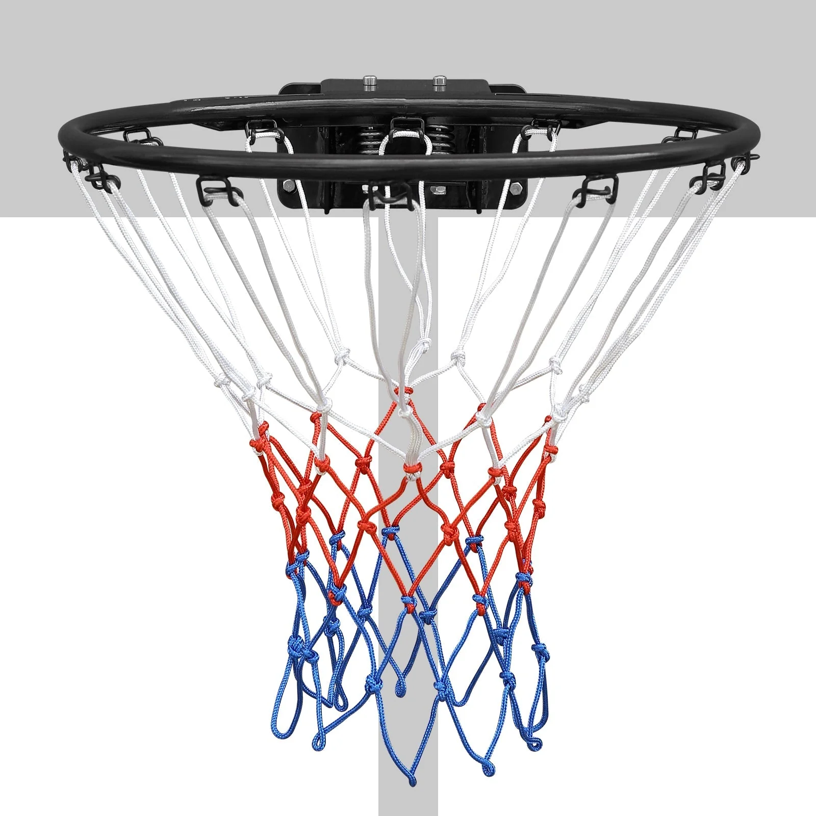 Basketball Rim Replacement, Double Spring Solid, In-Ground & Wall-Mounted Steel, Black - Image 7
