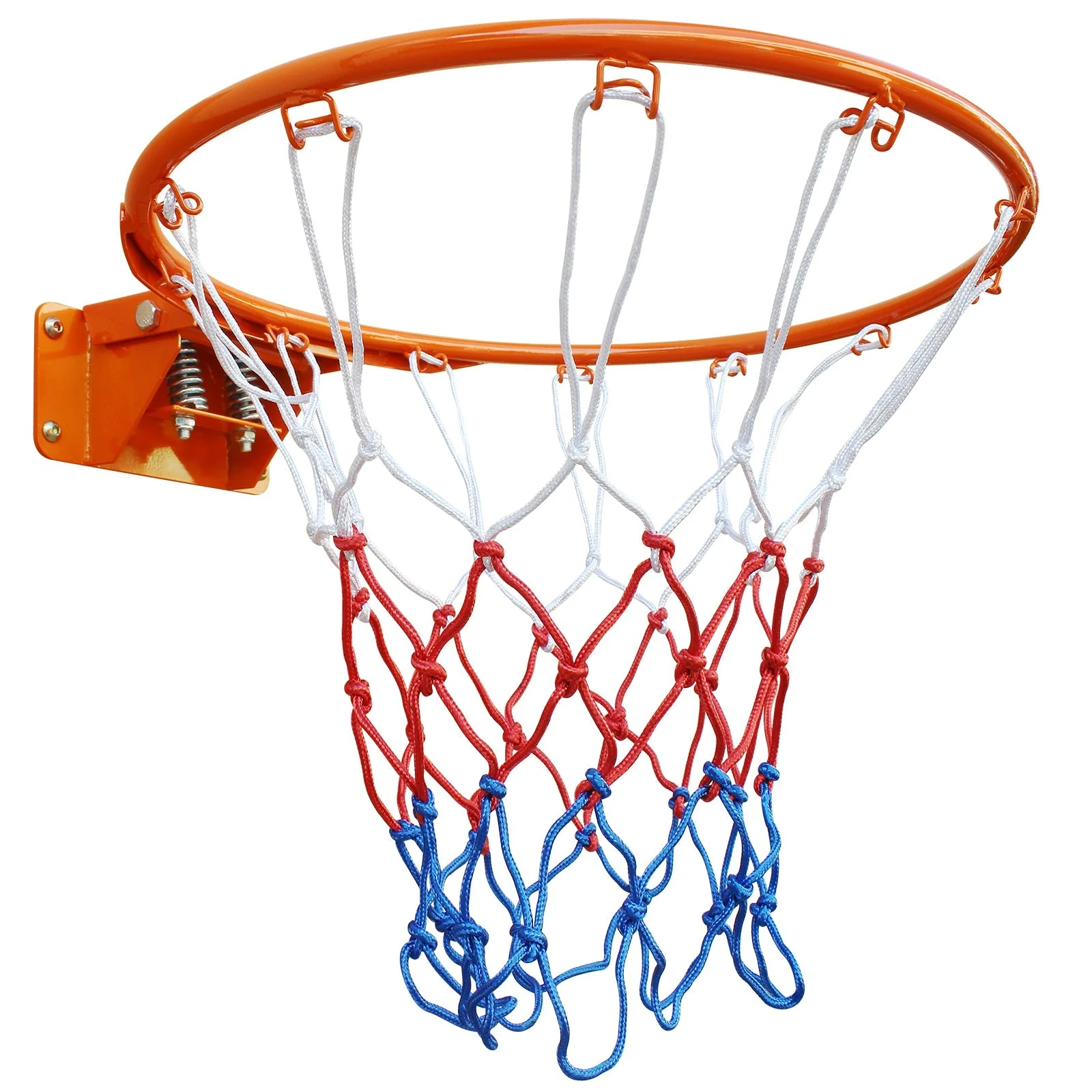 Basketball Rim Replacement, Double Spring Solid, In-Ground & Wall-Mounted Steel, Orange - Image 2
