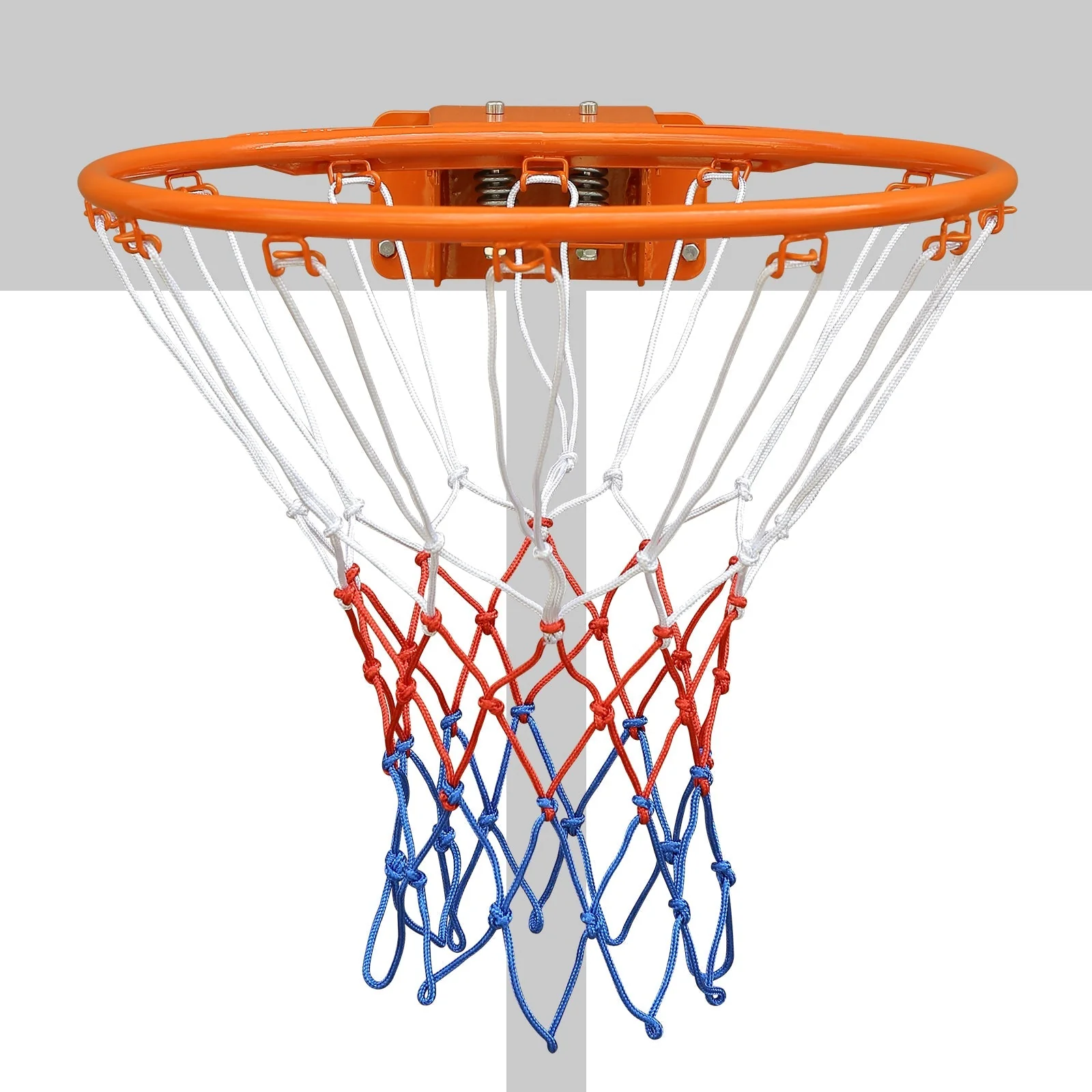 Basketball Rim Replacement, Double Spring Solid, In-Ground & Wall-Mounted Steel, Orange - Image 7