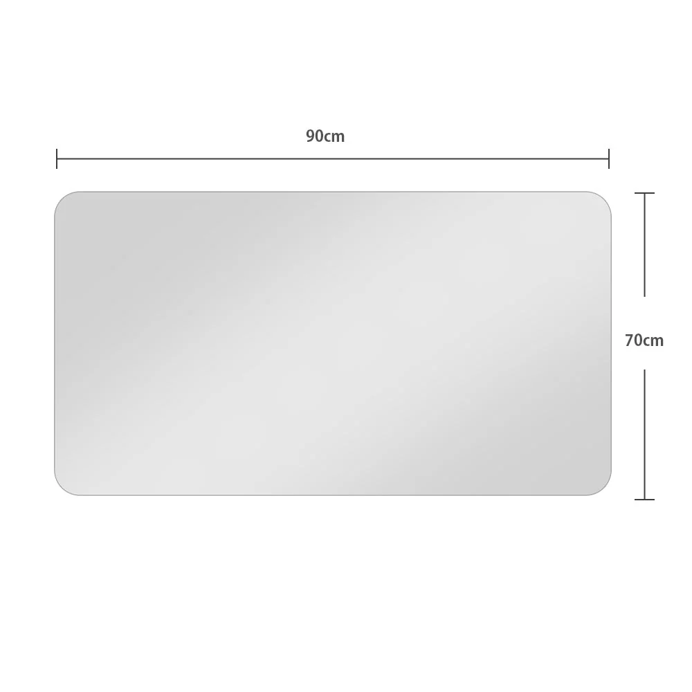 Bathroom Vanity Mirror 70x90CM Wall-Mounted Anti-Fog Waterproof Silver Glass - Image 9