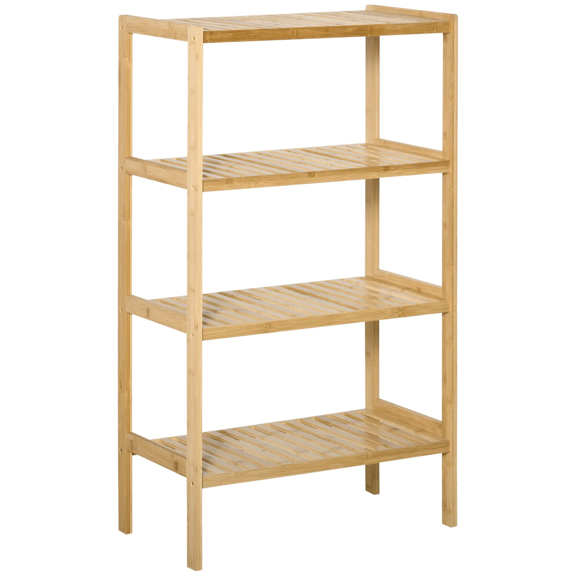 Beach Shelf 4-Tier Bookshelf Bamboo Natural Finish - Image 2