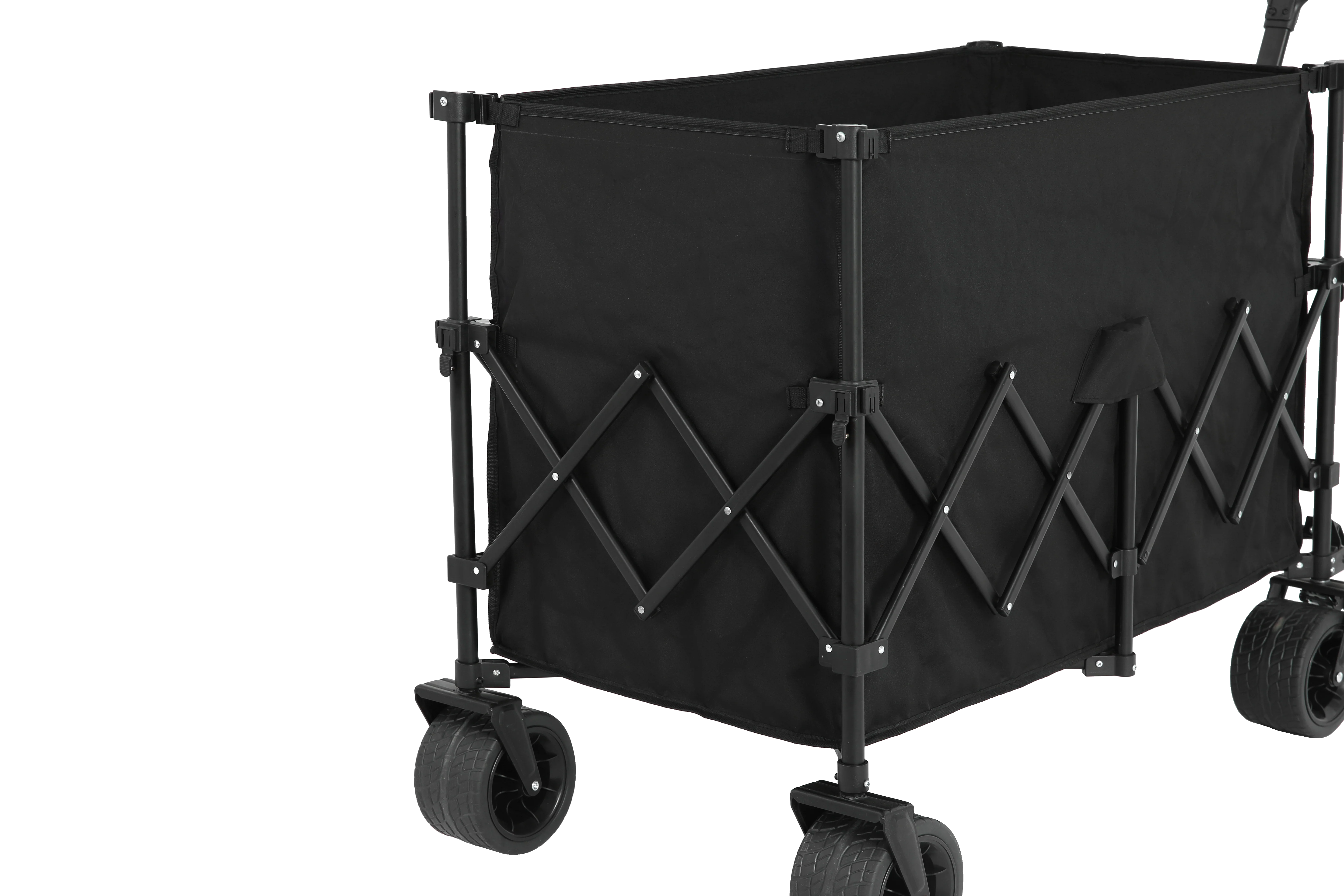 Beach Wagon Collapsible with Big Wheels Heavy Duty Black - Image 12