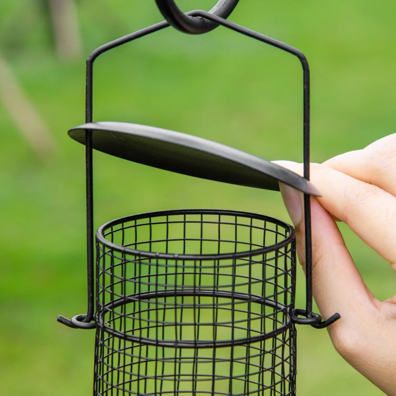 Bird Feeding Station, 208 cm 4 Hooks Bird Bath, Steel, Black - Image 7