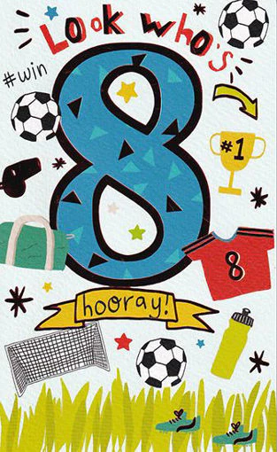 Birthday Card - Age 8 Football