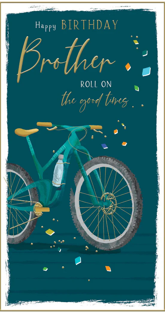 Birthday Card - Brother Bicycle