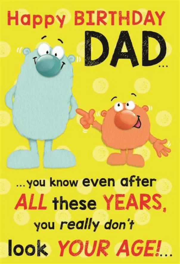 Birthday - Dad Yellow