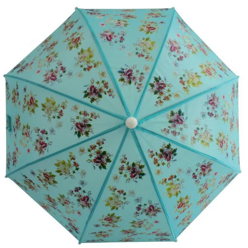 Blue Floral Print Umbrella