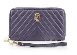 Bordeaux Chevron Wallet Navy