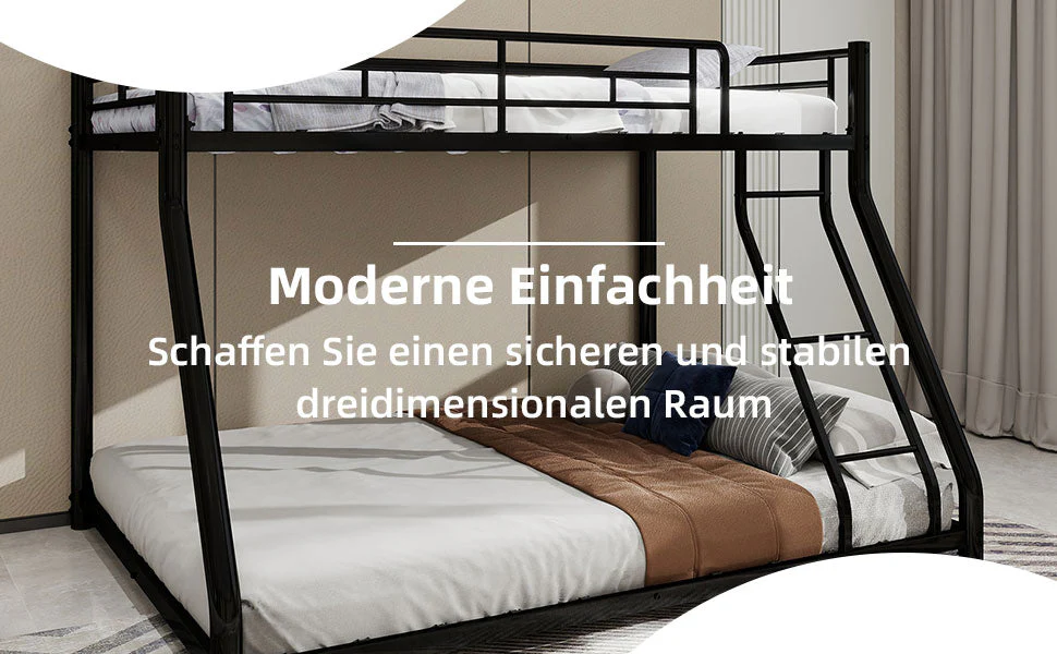 Bunk Bed, Twin Over Full, Metal - Image 5
