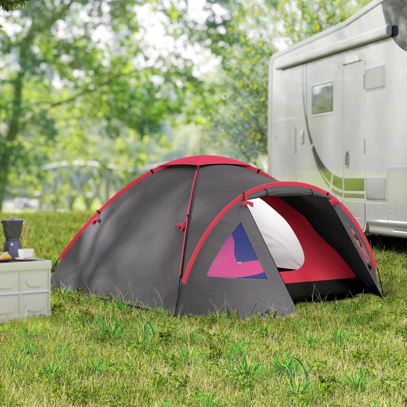 camping tent 3 person lightweight waterproof UV 50+ dome - Image 8